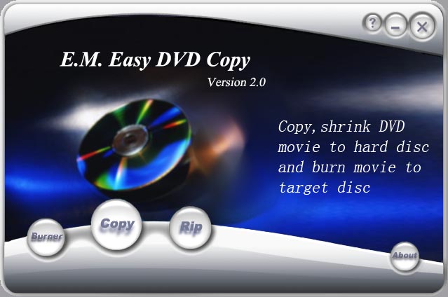 Windows 7 E.M. Easy DVD Copy 2.0 full