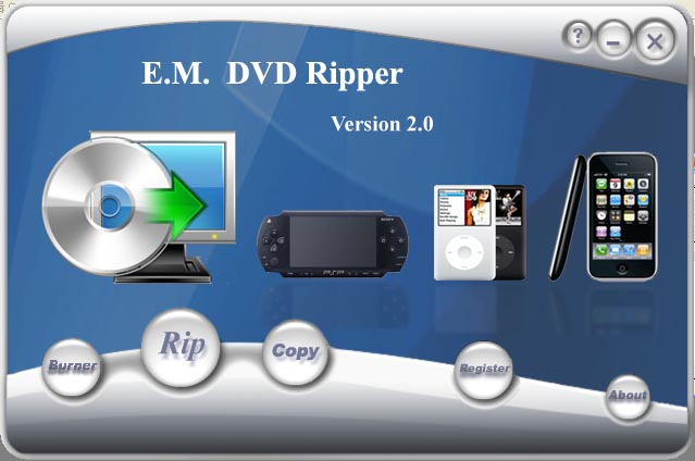 E.M. DVD Ripper screenshot E.M. DVD Ripper screenshot