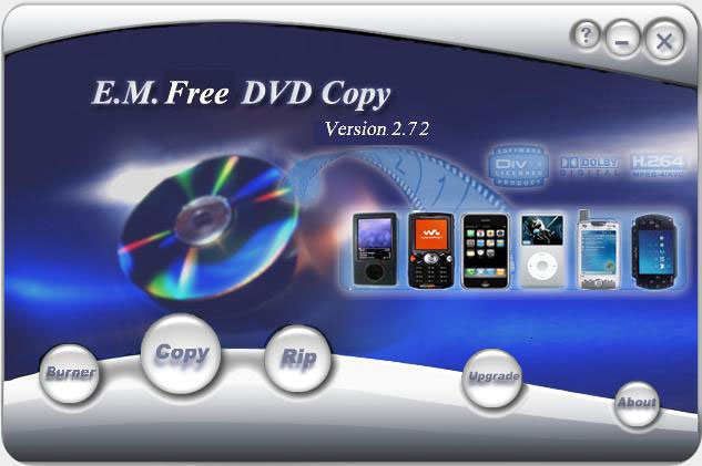 E.M. Free  DVD Copy screen shot