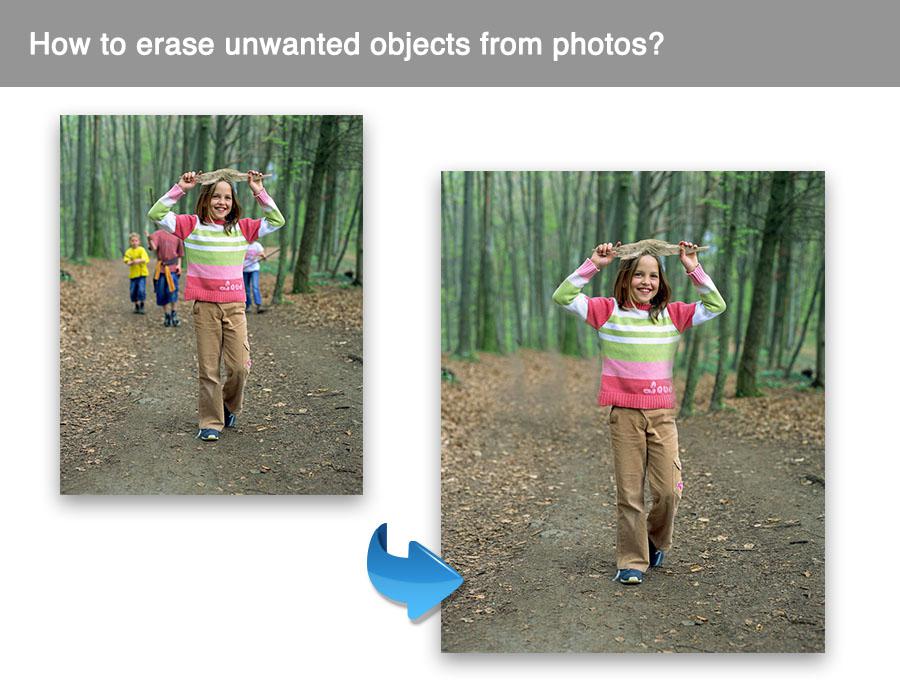 Remove Unwanted Objects and Scale Photo on Mac