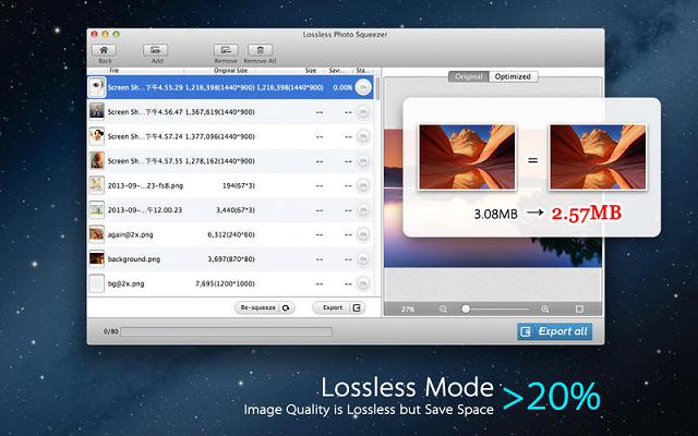 Photo Size Optimizer for Mac screenshot 4