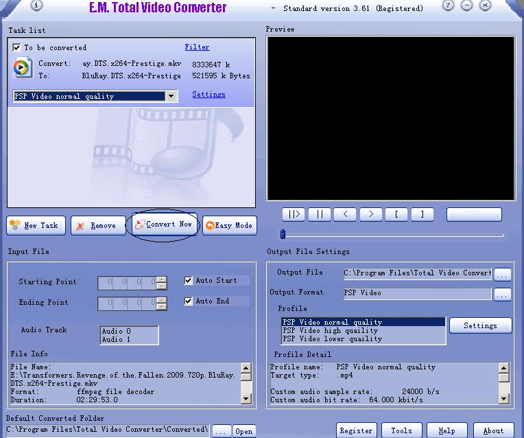 psp-convert now