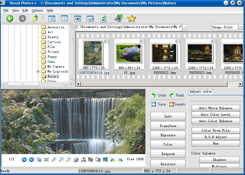 Screenshot of Visual Photo++ 1.00