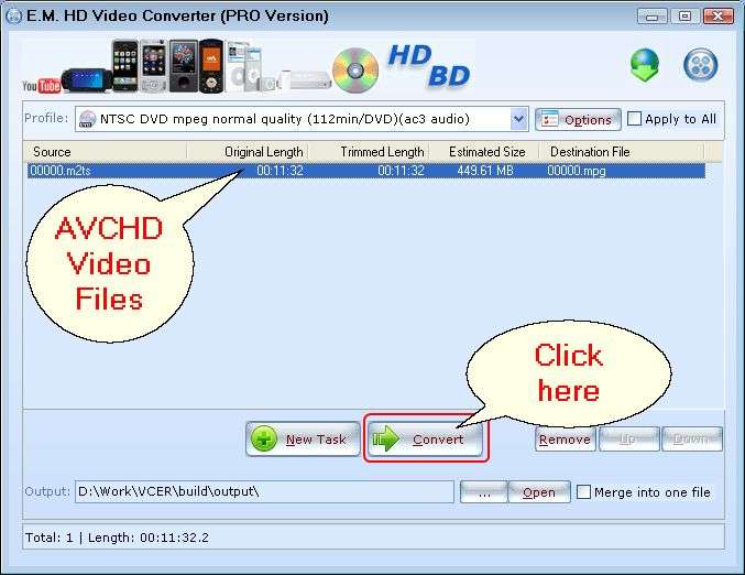 AVCHD converter