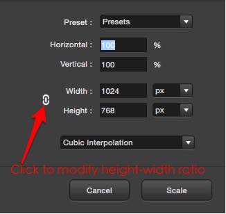 resize image on mac