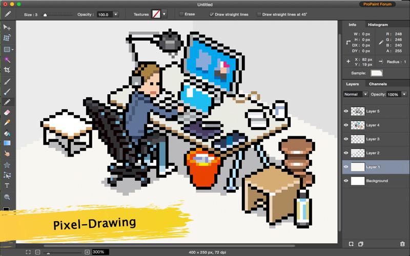 `Paint for Mac pixel-drawing tool