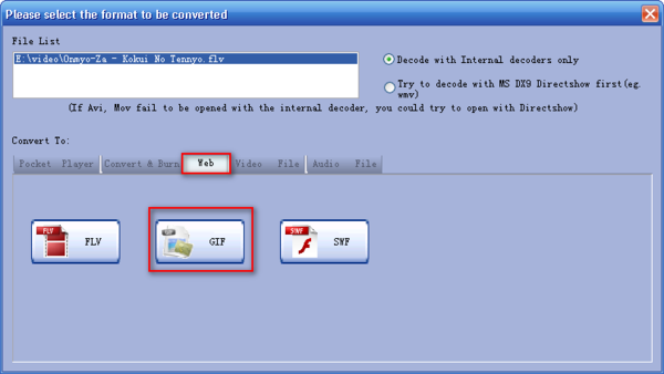 GIF to Video Converter: Convert GIF to MP4/MOV/AVI/WMV/MPG Video