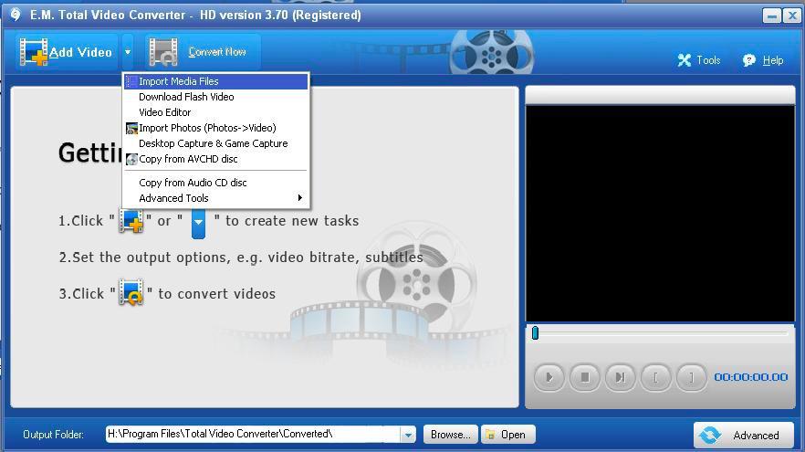 import video file